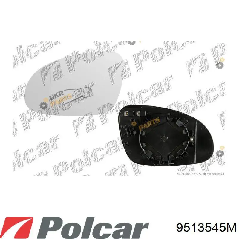 Левое боковое зеркало 9513545M Polcar