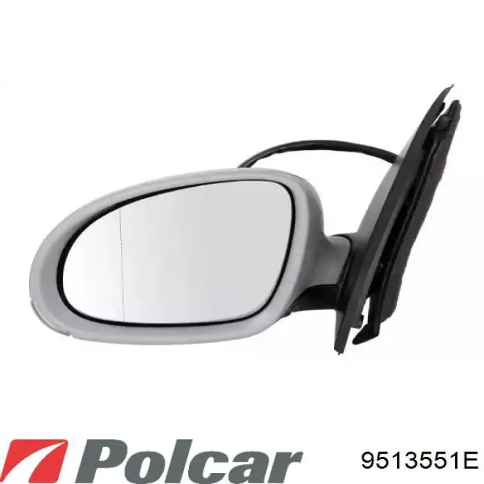 9513551E Polcar зеркальный элемент зеркала заднего вида правого