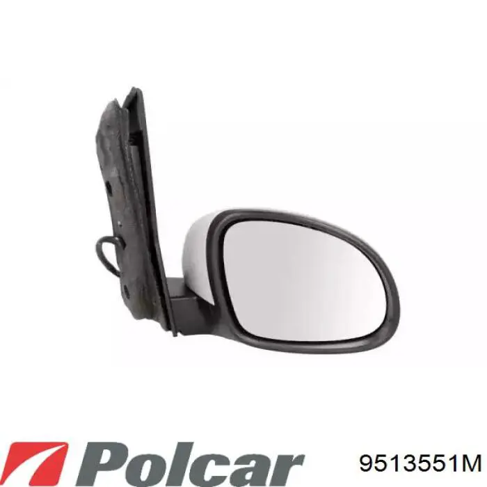 Купить 9513551M Polcar Стекло правого зеркала заднего вида