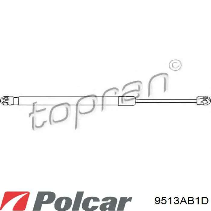 Амортизатор багажника 9513AB1D Polcar