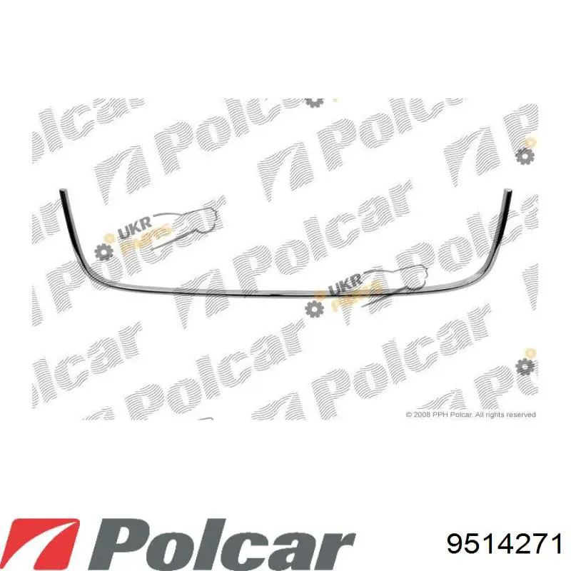 Накладка (рамка) решетки радиатора 9514271 Polcar