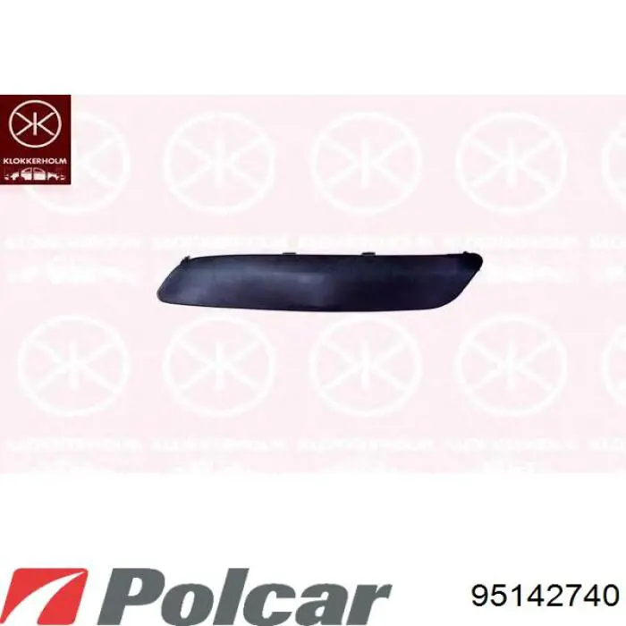 Накладка бампера переднего правая 95142740 Polcar