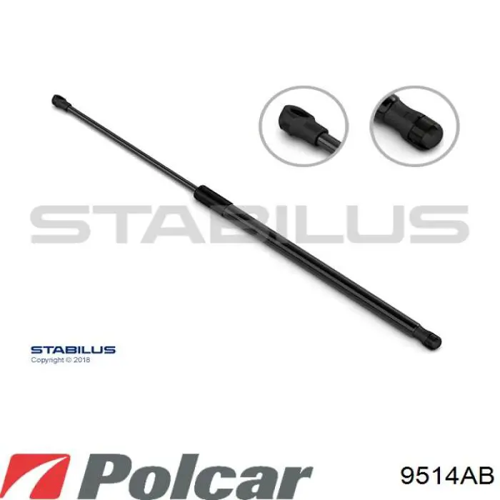 Амортизатор задней двери Polcar 9514AB цена, от 7.93 USD