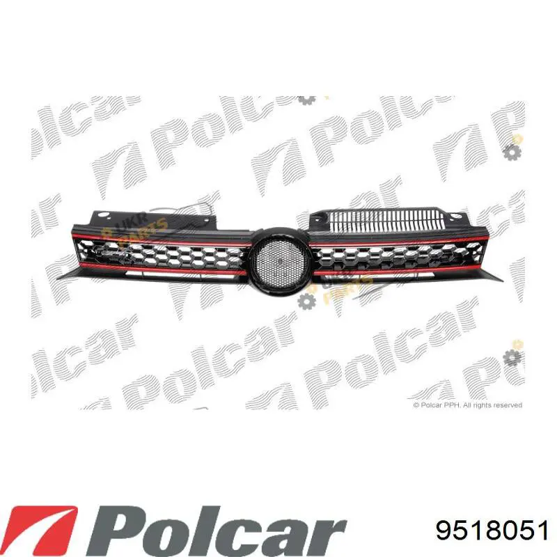 Решетка радиатора 9518051 Polcar