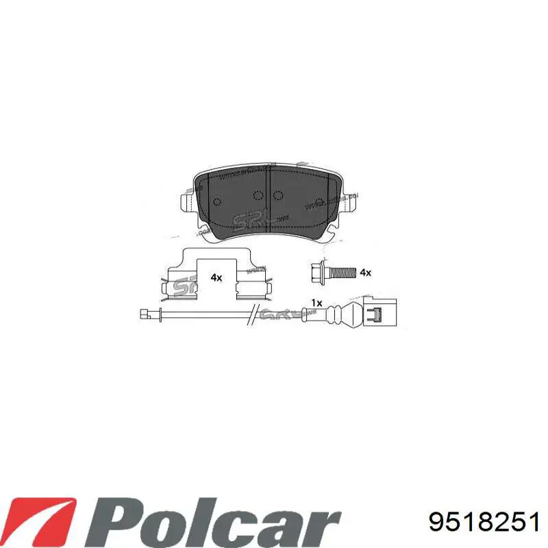 Спойлер переднего бампера Polcar 9518251 цена, от 26.21 USD