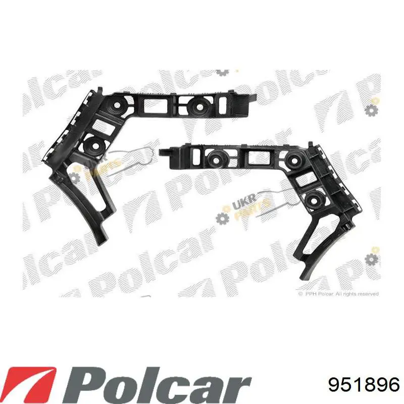 Задний бампер 951896 Polcar