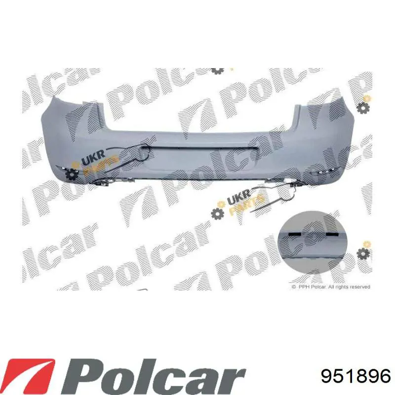951896 Polcar Задний бампер