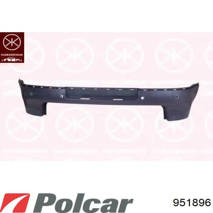 Задний бампер 951896 Polcar