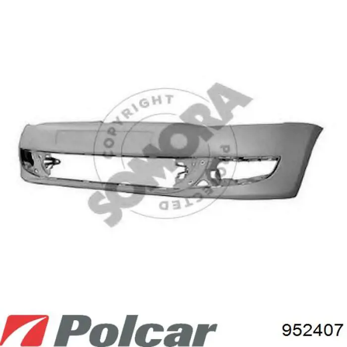 952407 Polcar Бампер передний в сборе