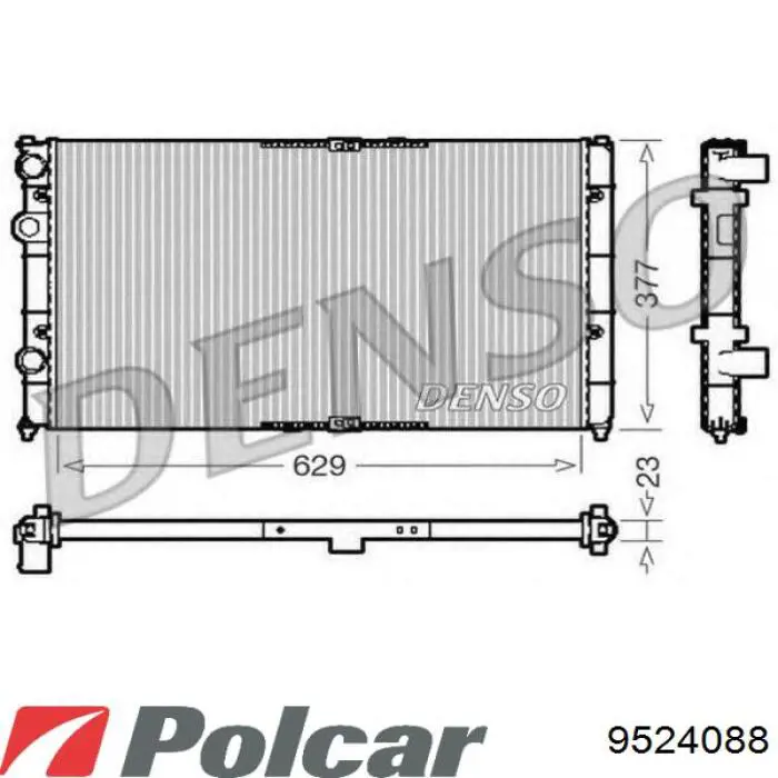 9524088 Polcar радиатор