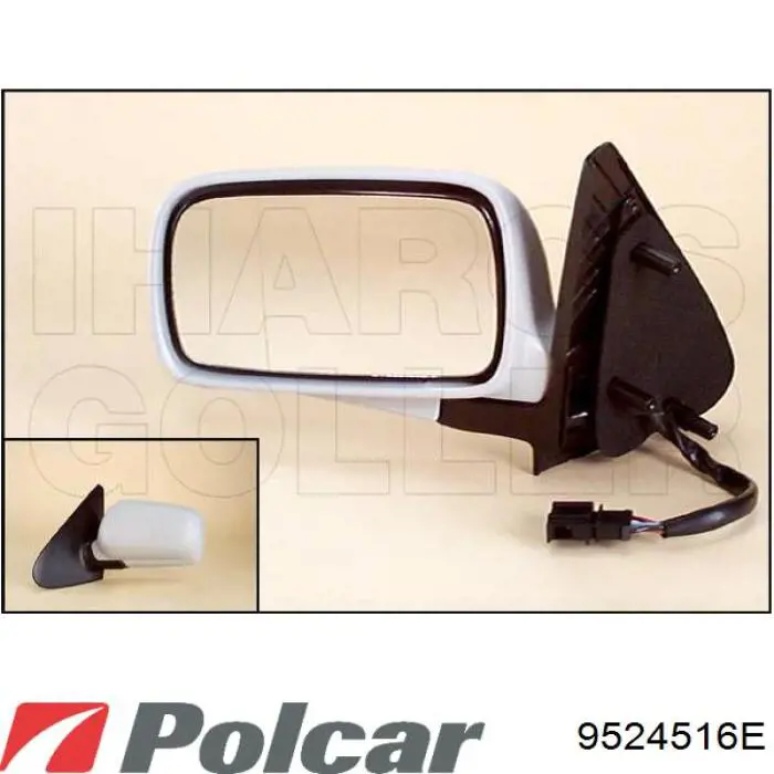 Левое боковое зеркало 9524541E Polcar