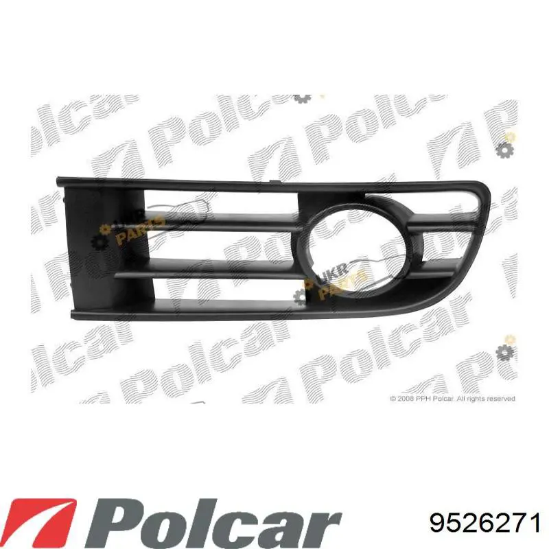 952627-1 Polcar заглушка (решетка противотуманных фар бампера переднего левая)