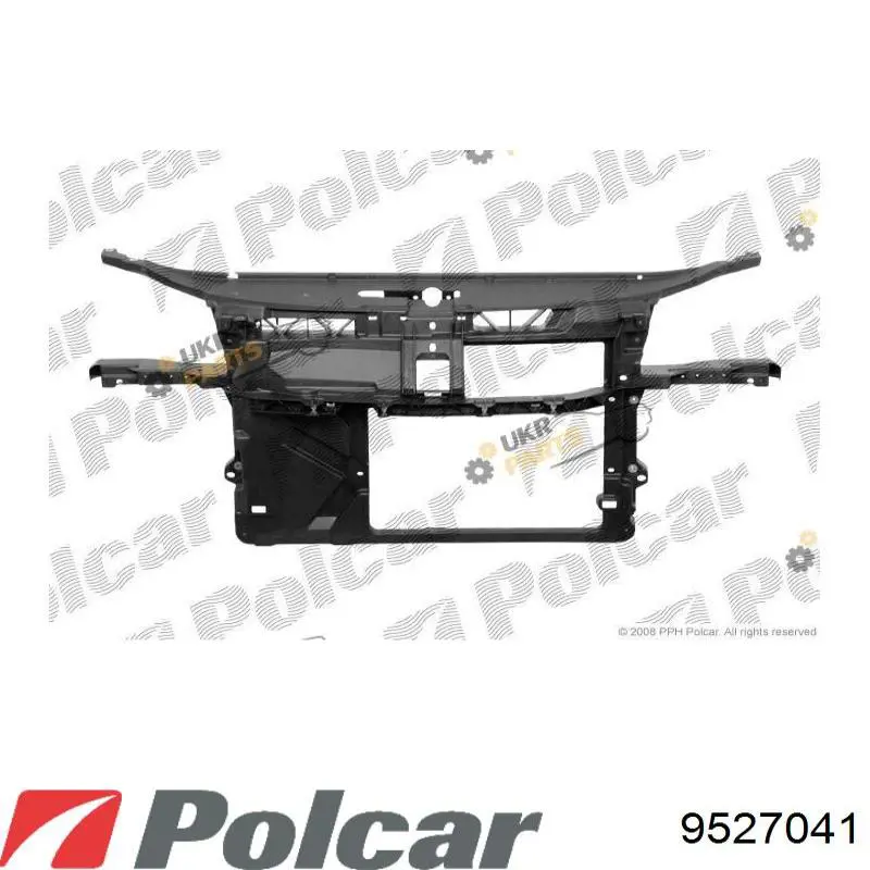 9527041 Polcar суппорт радиатора в сборе (монтажная панель крепления фар)