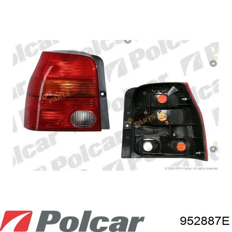 952887-E Polcar фонарь задний левый