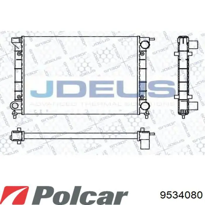 Радиатор охлаждения двигателя Polcar 9534080 цена, от 30.50 USD