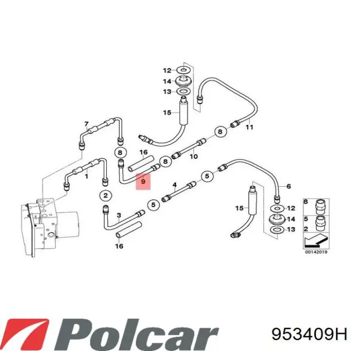 Купить 953409H Polcar Лампа-фара левая/правая