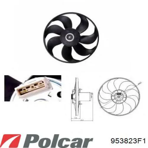 Купить D9W005TT Thermotec Вентилятор (крыльчатка) радиатора охлаждения правый