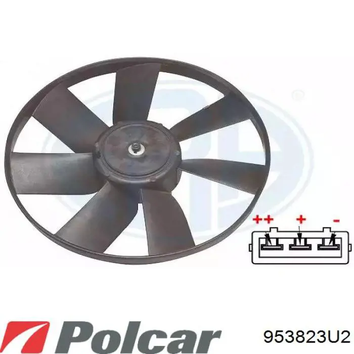 953823U2 Polcar вентилятор (крыльчатка радиатора охлаждения)