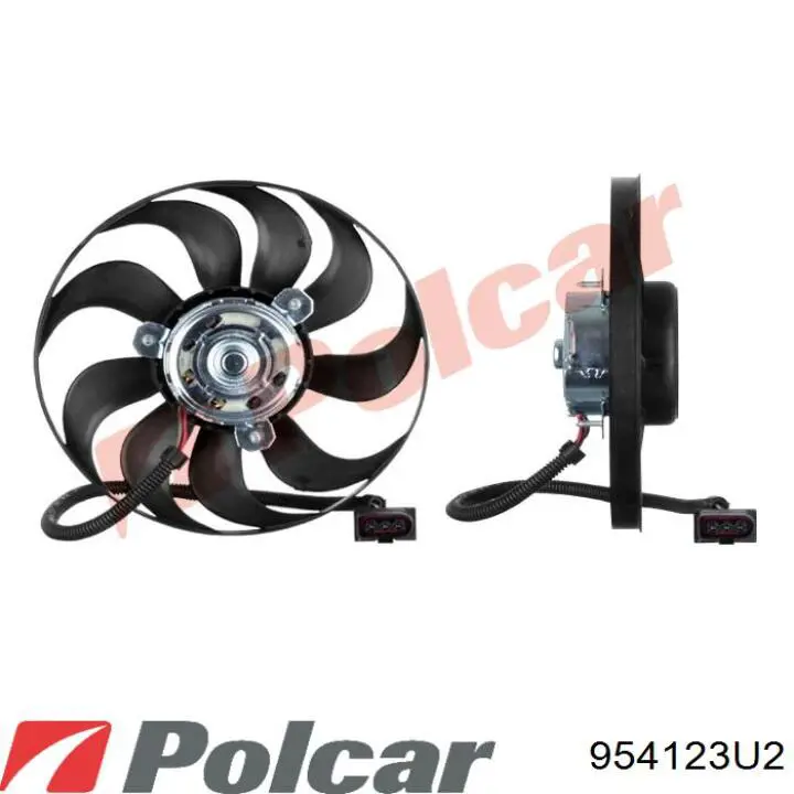 Электровентилятор охлаждения в сборе (мотор+крыльчатка) POLCAR 954123U2