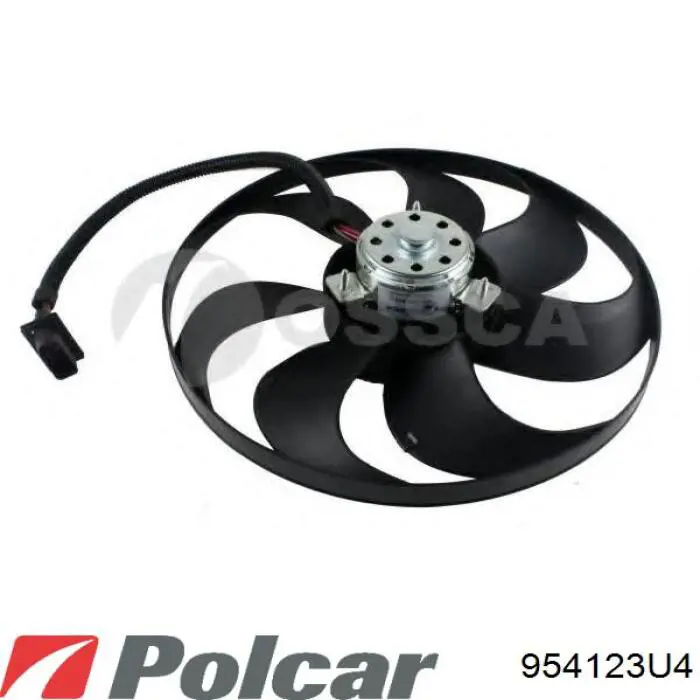 Электровентилятор охлаждения в сборе (мотор+крыльчатка) POLCAR 954123U4