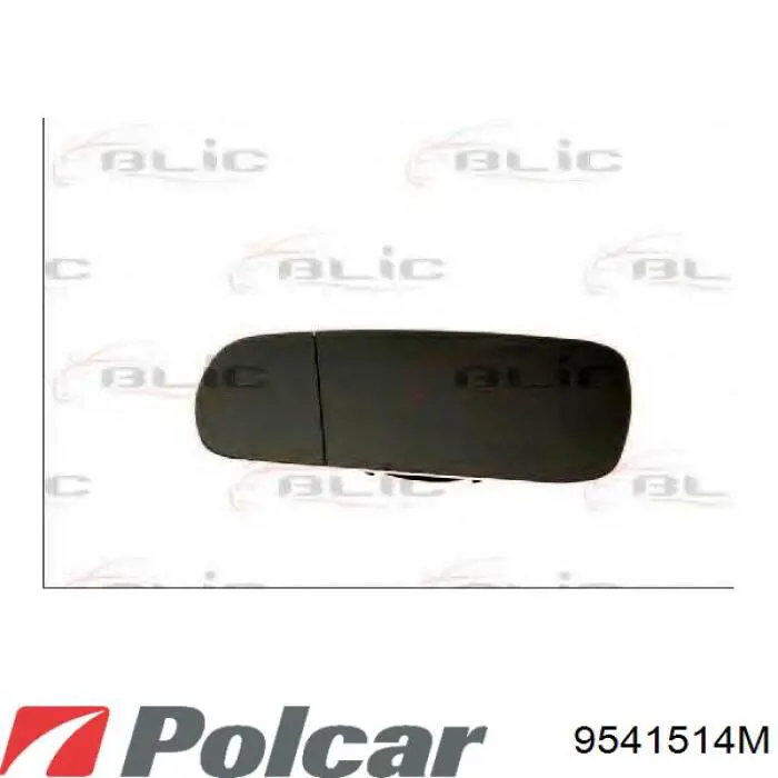 Левое боковое зеркало 9541515M Polcar