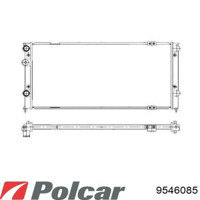 Радиатор 9546085 Polcar