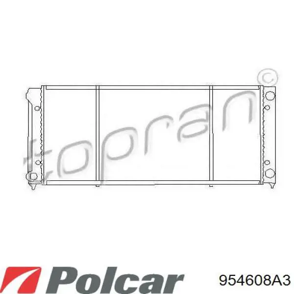 954608A3 Polcar Радиатор основной