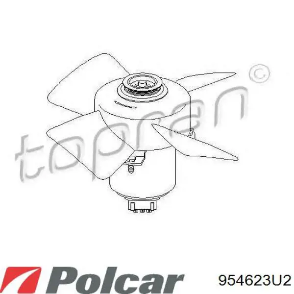 Электровентилятор охлаждения 954623U2 Polcar