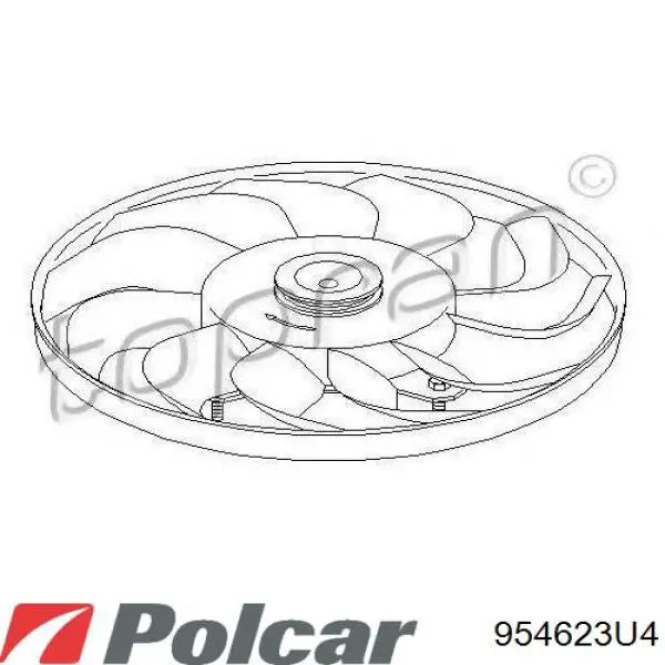Электровентилятор охлаждения в сборе VAG 3A0959455 цена, от 43.58 USD