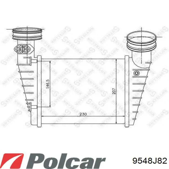 9548J82 Polcar интеркулер