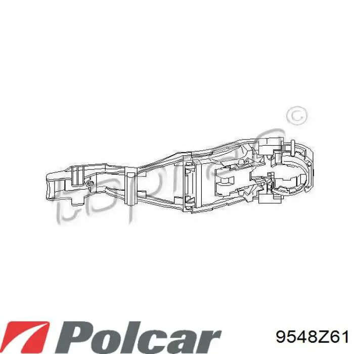 9548Z61 Polcar Держатель наружной ручки двери передней левой