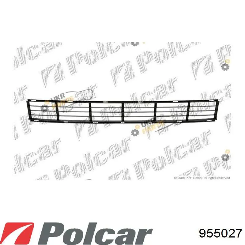 955027 Polcar решетка бампера переднего центральная