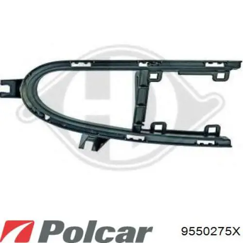 9550275X Polcar заглушка (решетка противотуманных фар бампера переднего левая)