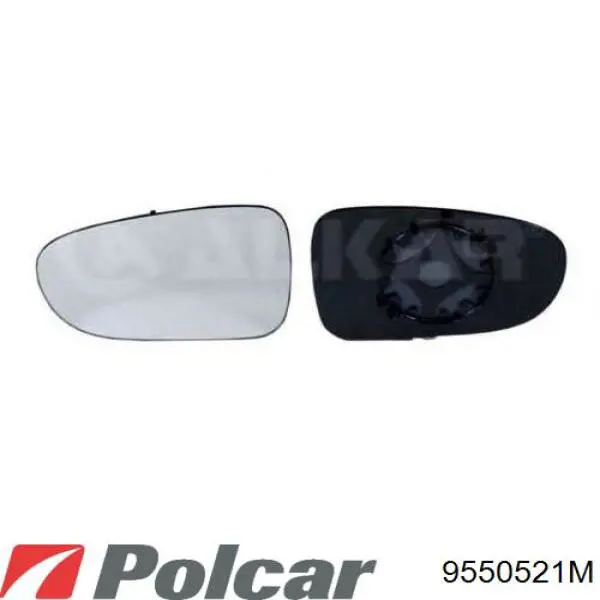 955052M Polcar зеркальный элемент зеркала заднего вида правого