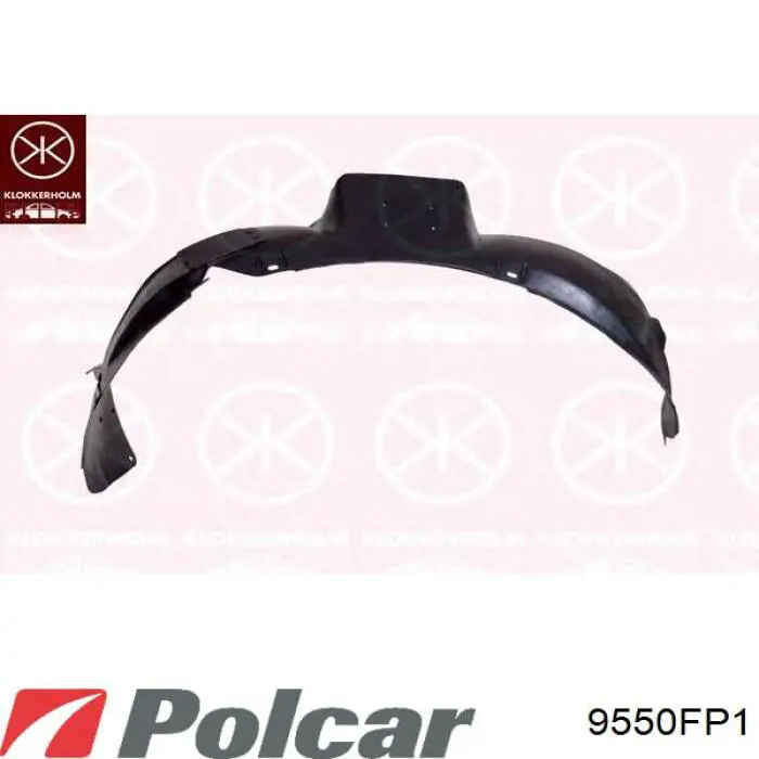 Правый подкрылок переднего крыла Polcar 9550FP1 цена, от 12.87 USD