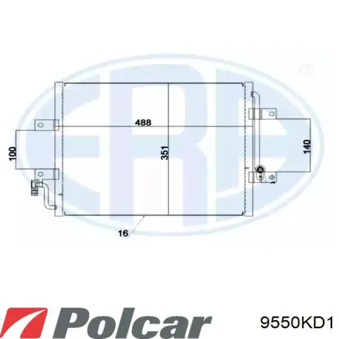 Осушитель кондиционера 9550KD1 Polcar