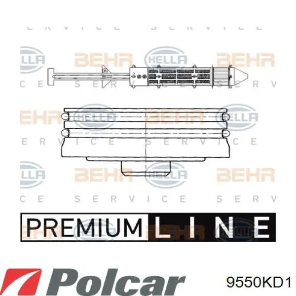 9550KD1 Polcar Ресивер-осушитель кондиционера