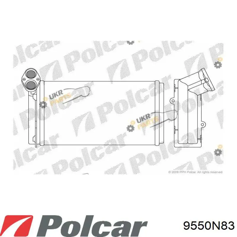9550N8-3 Polcar радиатор печки