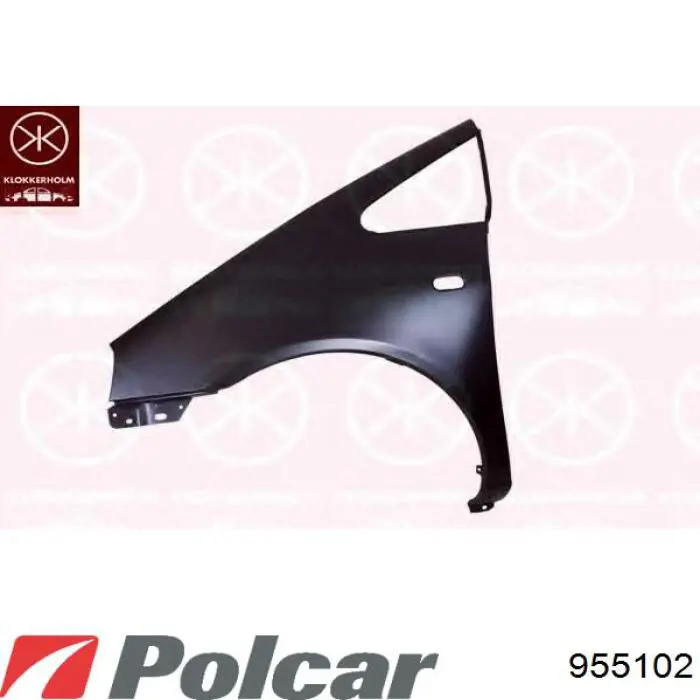 Крыло переднее правое 955102 Polcar