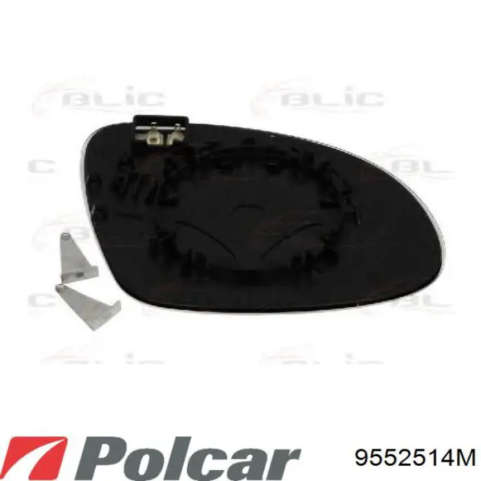 Зеркальный элемент водительского зеркала Polcar 9552514M цена, от 27.83 USD
