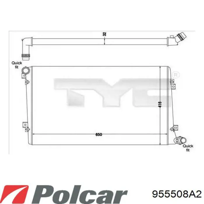 955508A2 Polcar радиатор