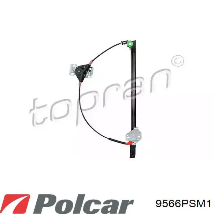 Механизм стеклоподъемника двери передней левой 9566PSM1 Polcar