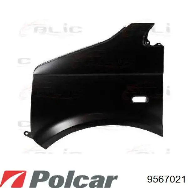 Крыло переднее правое 9567021 Polcar