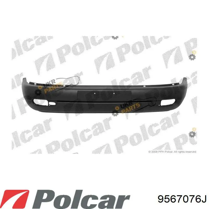 Передний бампер 9567076J Polcar