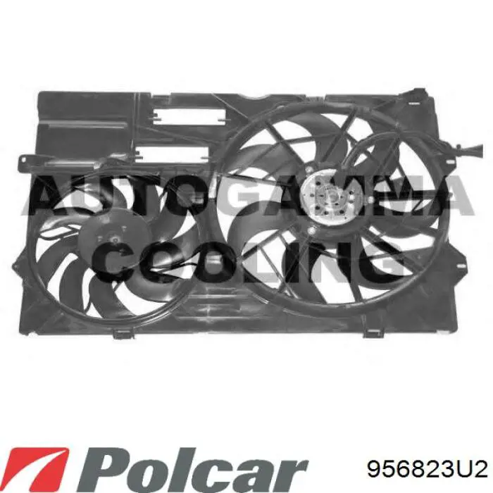 Электровентилятор охлаждения в сборе Polcar 956823U2 цена, от 38.64 USD