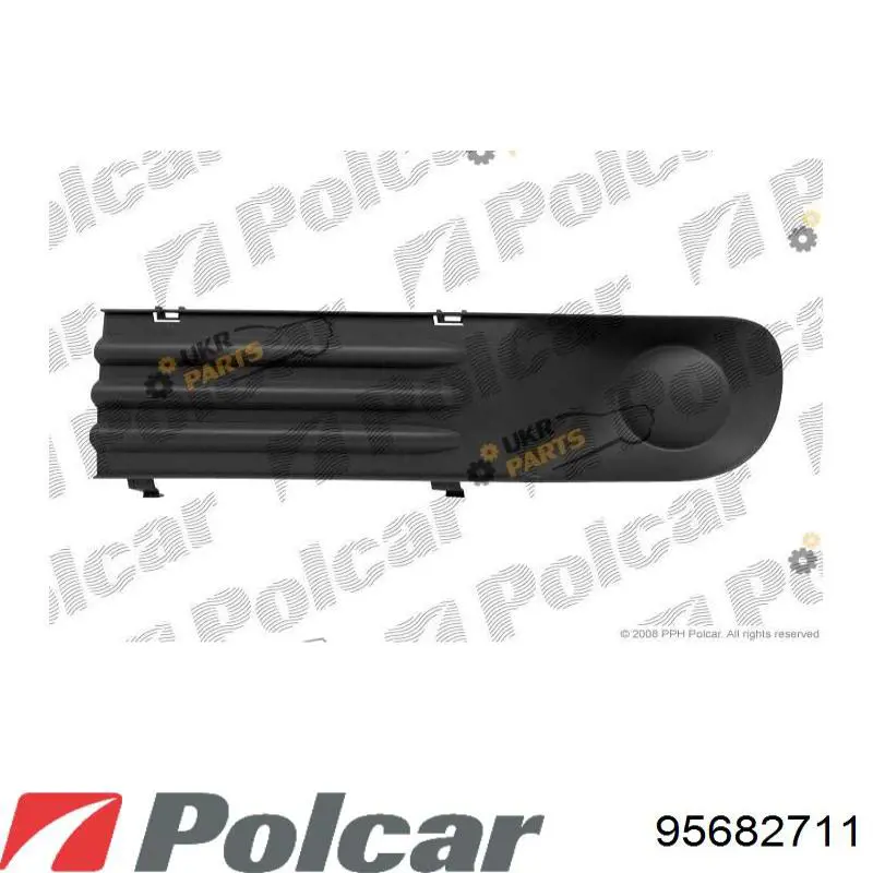 95682711 Polcar заглушка (решетка противотуманных фар бампера переднего левая)