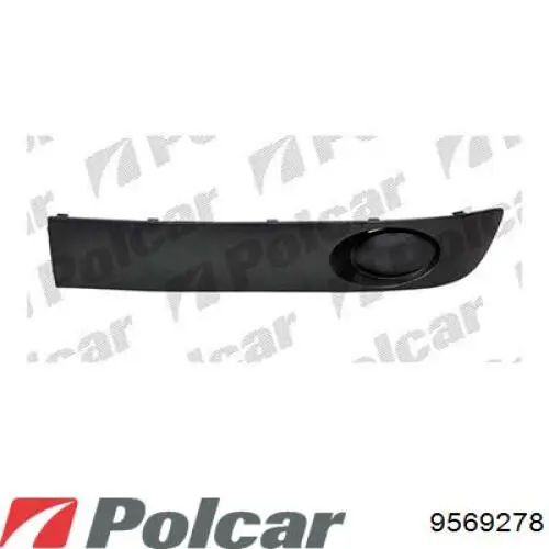 956927-8 Polcar заглушка (решетка противотуманных фар бампера переднего правая)