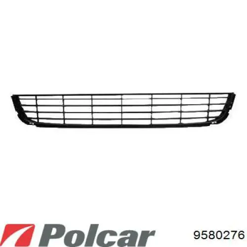 Заглушка (решетка) противотуманных фар бампера переднего правая 9580276 Polcar