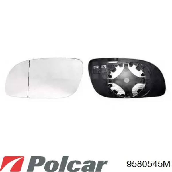 9580545M Polcar зеркальный элемент зеркала заднего вида левого