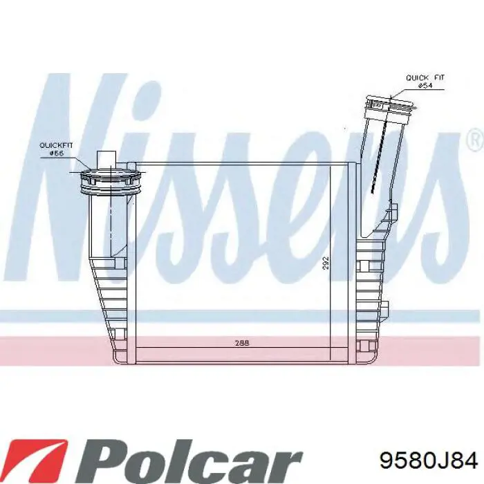 Интеркулер 9580J84 Polcar